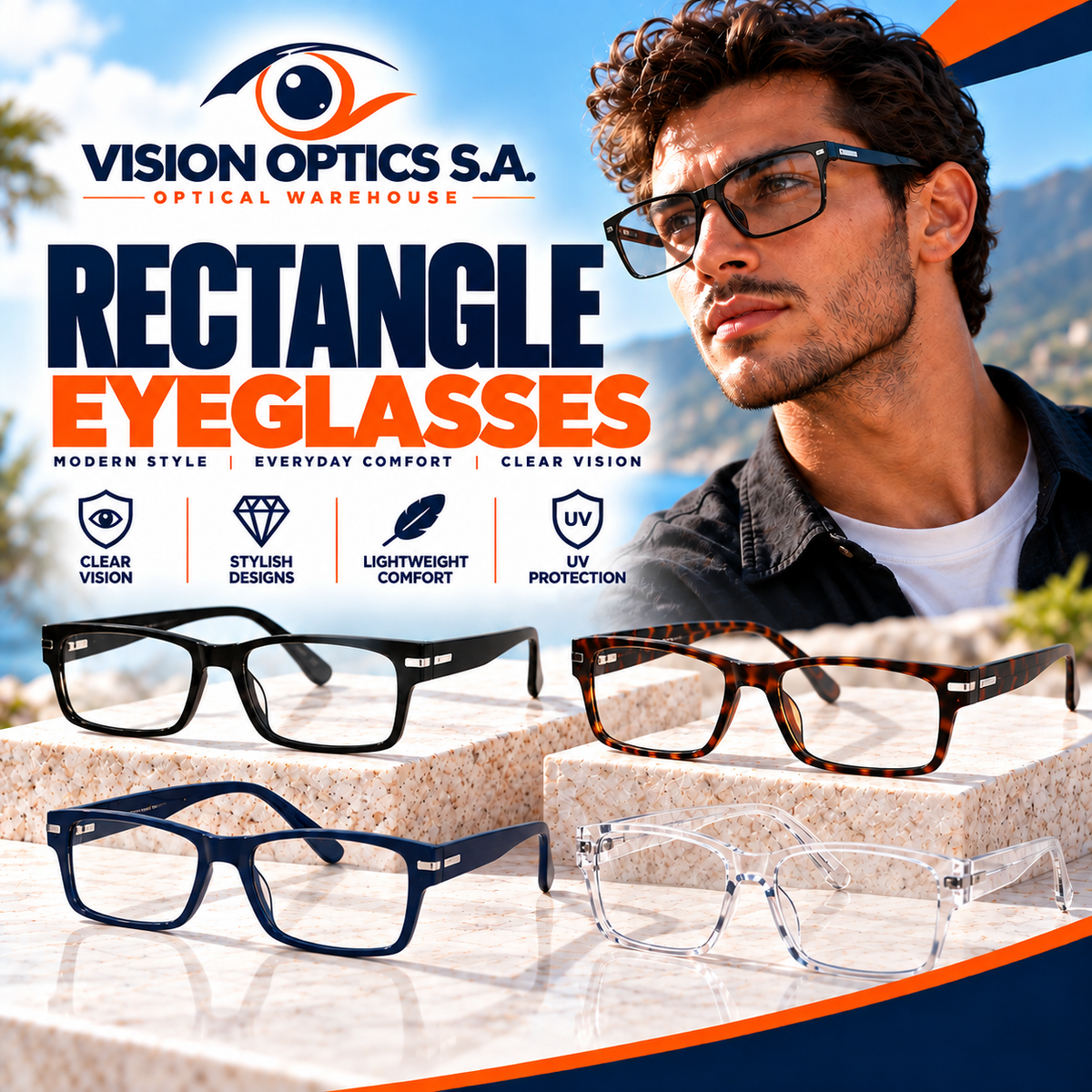 Rectangle Eyeglasses