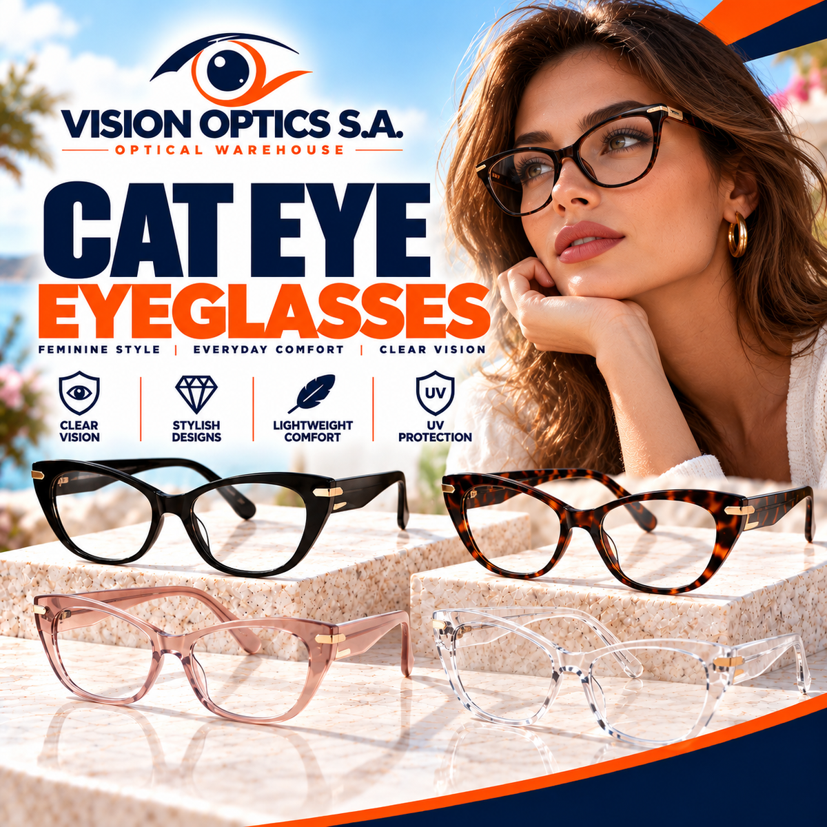 Cat-Eye Eyeglasses