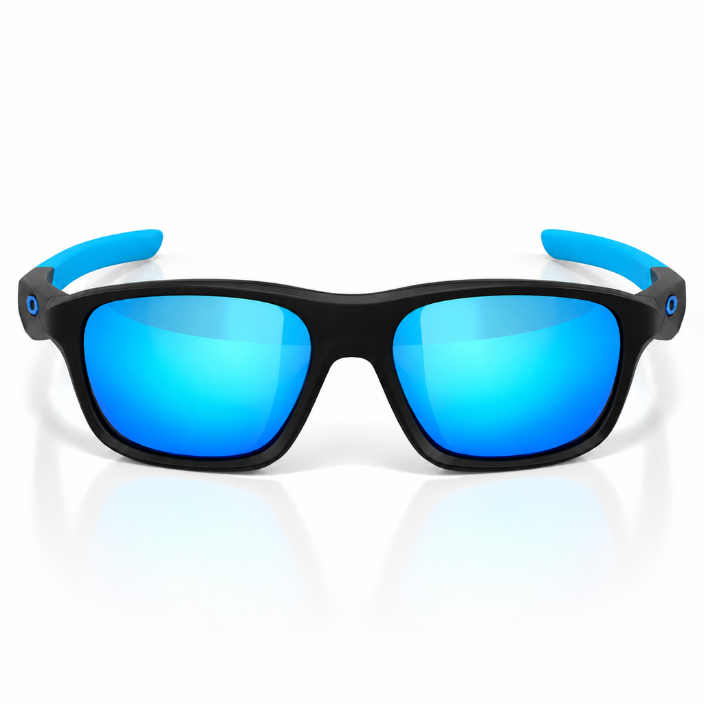 Oakley Sport Sunglasses – Black & Blue Mirrored