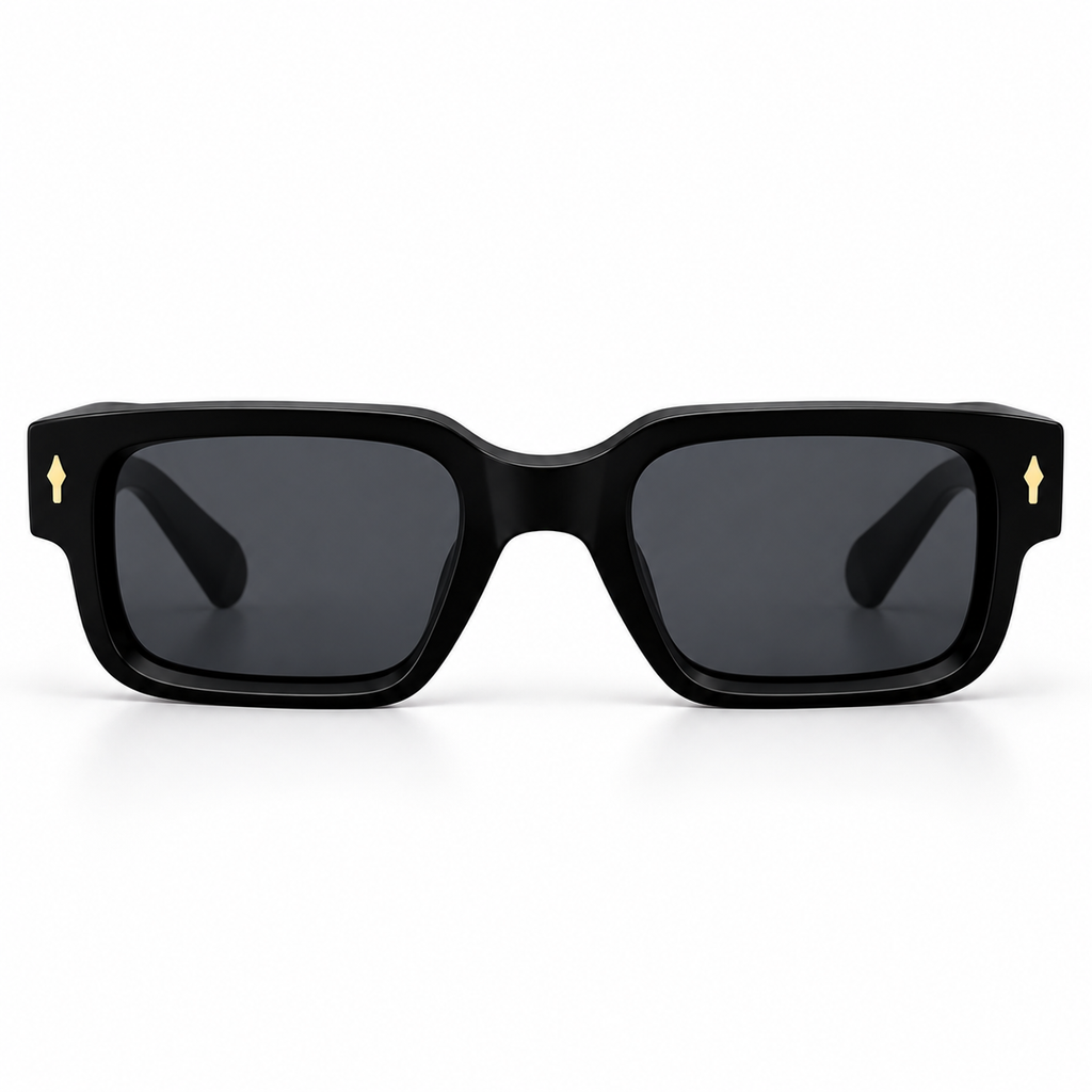 Prada SPR21U ZO8238 Black & Pale Gold Unisex Sunglasses