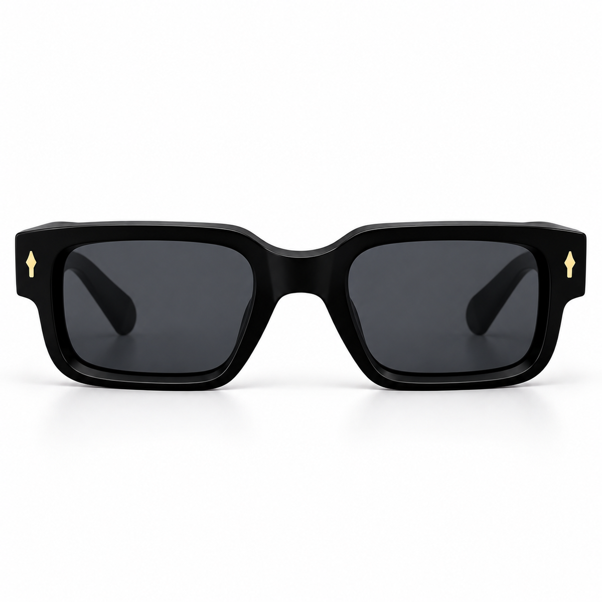 Prada SPR21U ZO8238 Black & Pale Gold Unisex Sunglasses