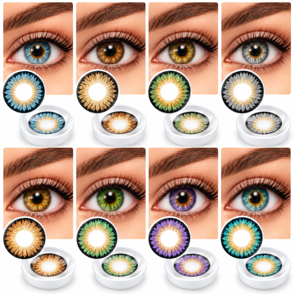 Celebration Colors Yearly Contact Lenses – 8 Colour Options