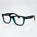 Ray-Ban RB7228 Square Eyeglasses – Black & Teal