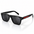 Prada Black & Red Square Sunglasses – Red Logo Plaque