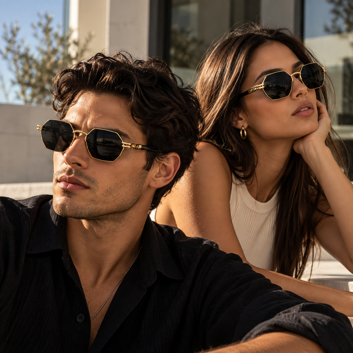 Chrome Hearts Instakilo Black & Gold Sunglasses