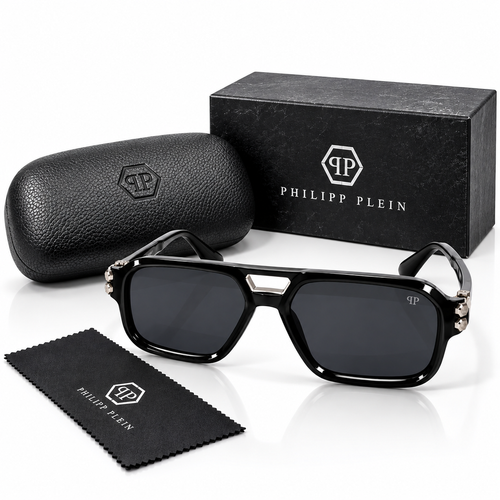 Philipp Plein SPP148M Black Sunglasses