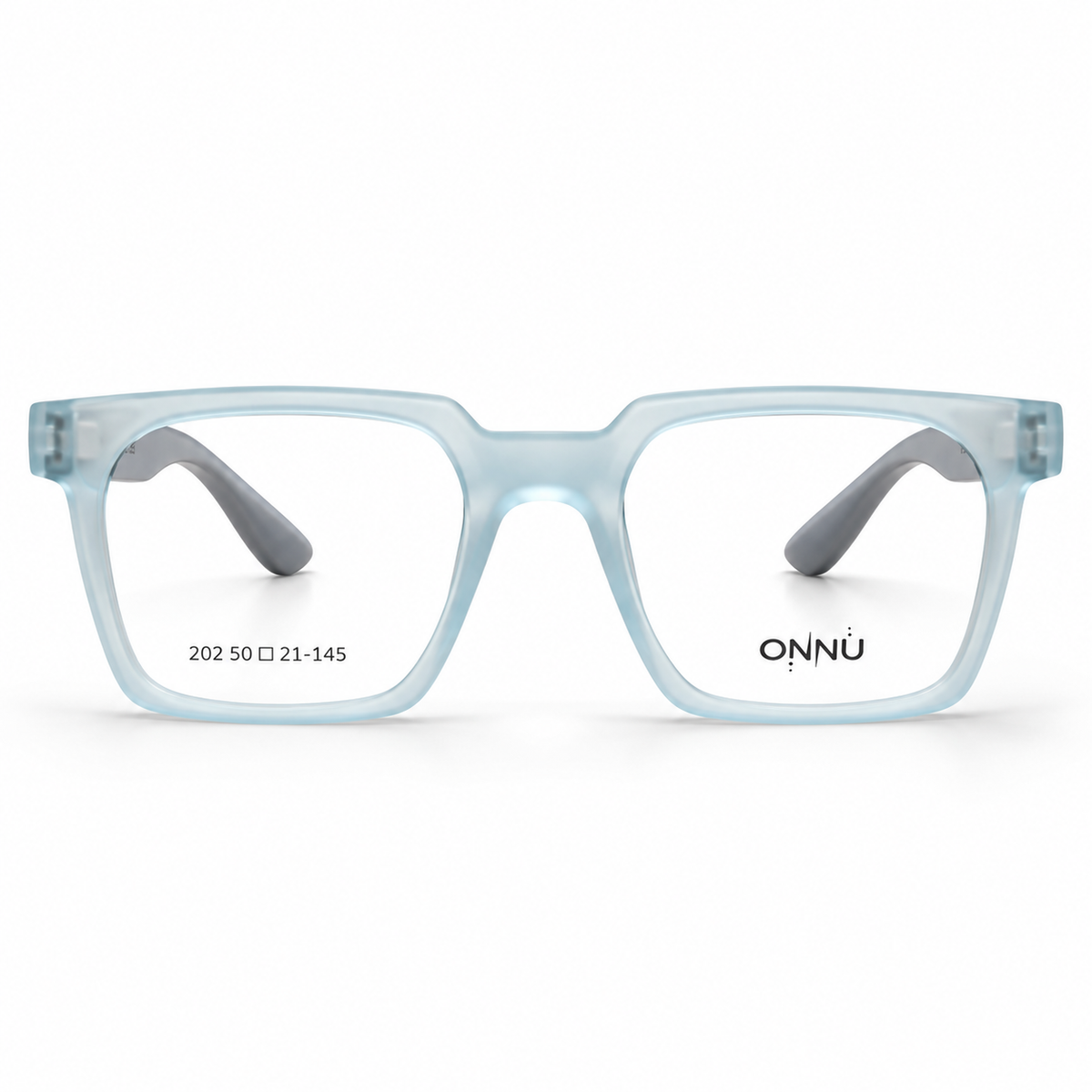 ONNÜ 202 Unbreakable Rectangular Eyeglasses – Icy Blue