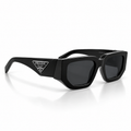 Prada PR 10ZS 1AB5S0 Black Square Sunglasses