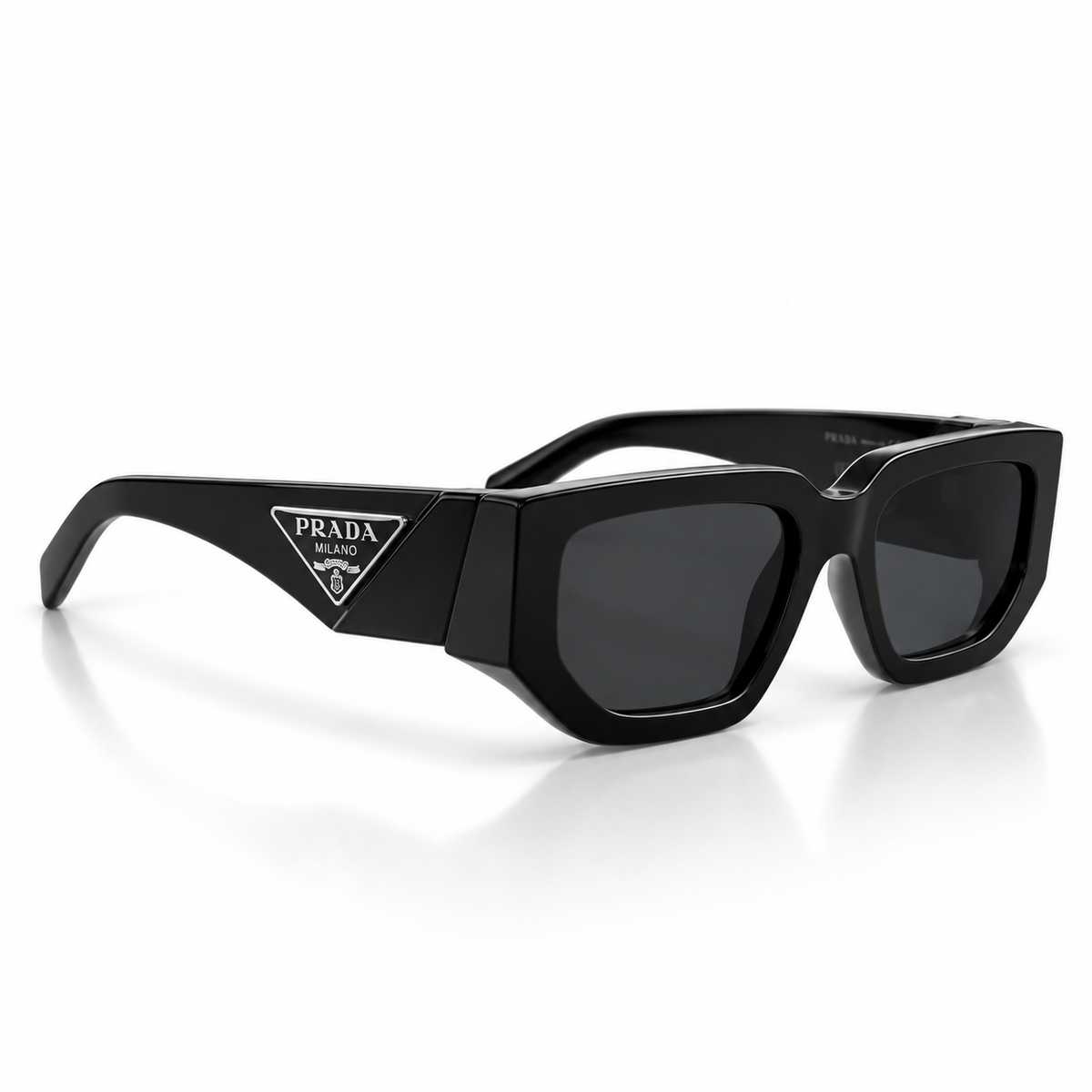 Prada PR 10ZS 1AB5S0 Black Square Sunglasses