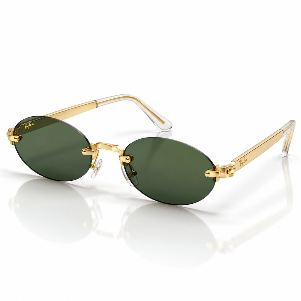 Ray-Ban RB3929 By A$AP Rocky Rimless Oval Sunglasses