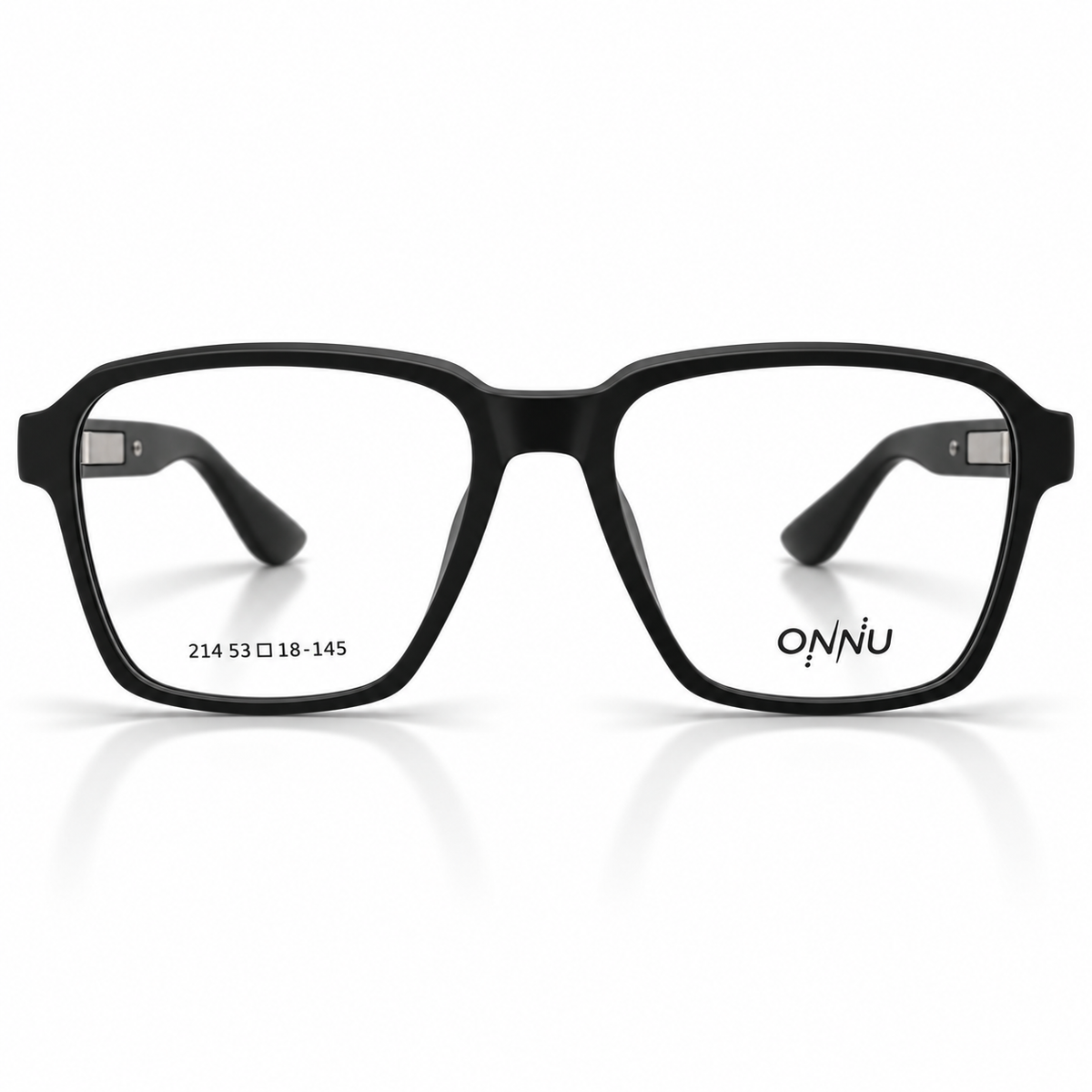 ONNÜ 214 Unbreakable Rectangular Eyeglasses – Matte Black