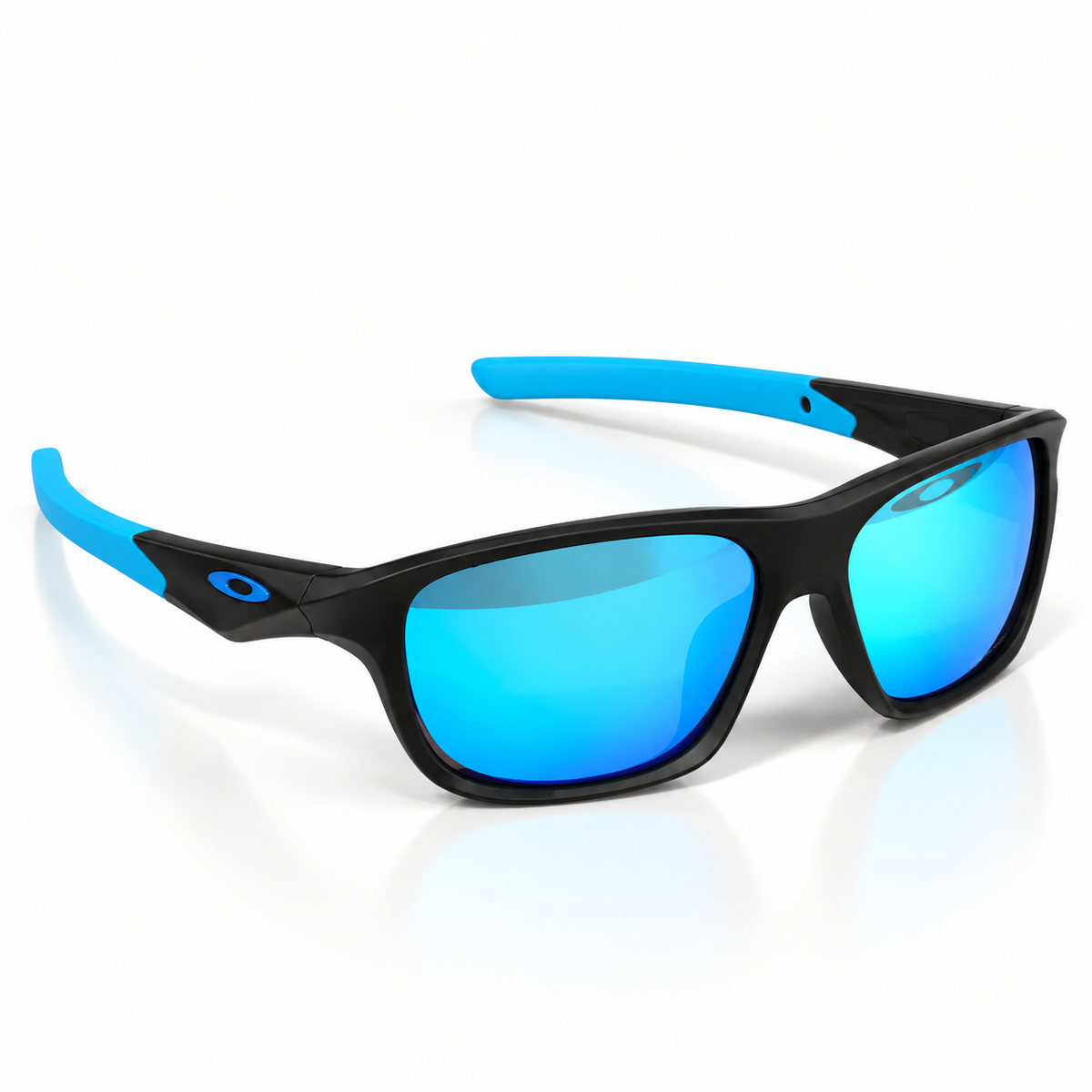 Oakley Sport Sunglasses – Black & Blue Mirrored
