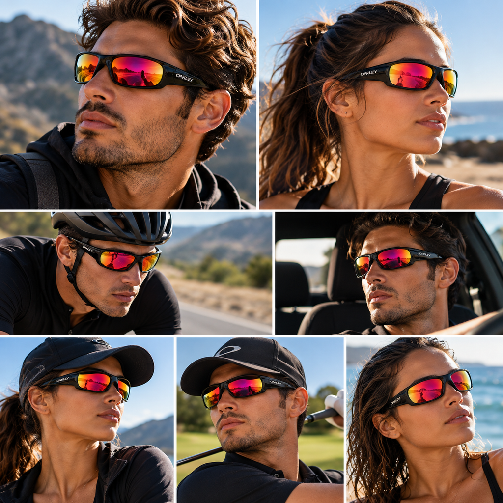 Oakley Fives Squared OO9238-01 Sunglasses – Polished Black / Fire Iridium