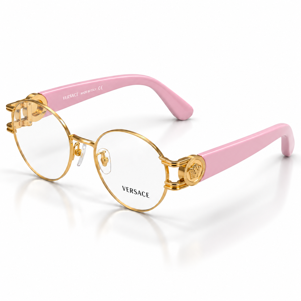 Versace VE1309 Cat-Eye Eyeglasses – Gold | 3 Colours