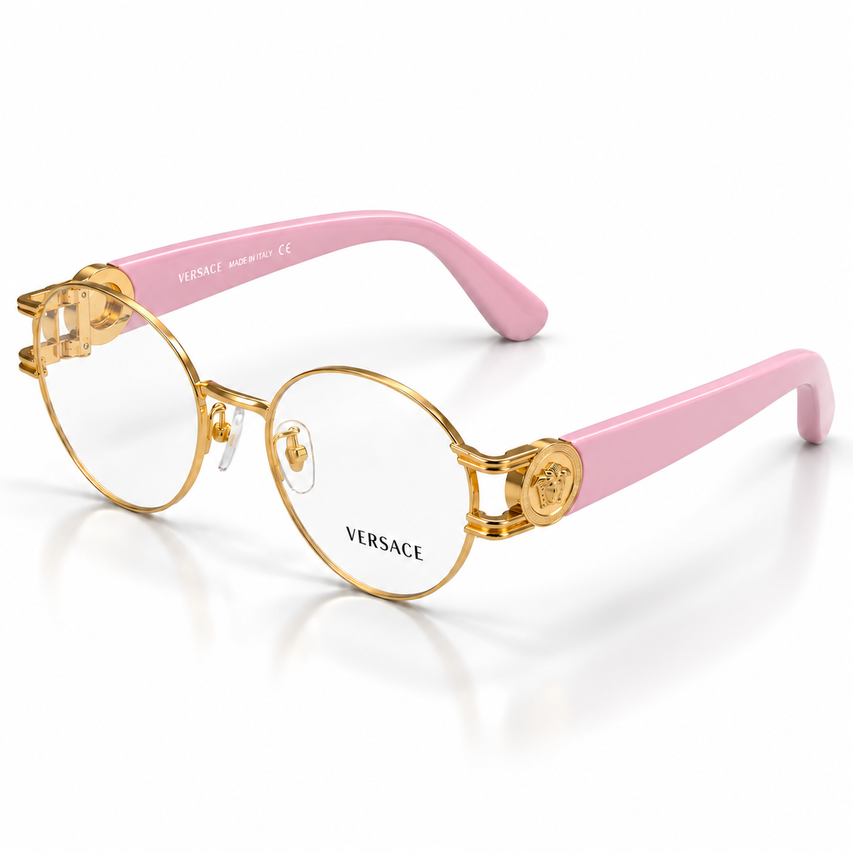 Versace VE1309 Cat-Eye Eyeglasses – Gold | 3 Colours